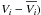 \hbox{$ V_{i} - \overline{V_{i}})$}