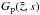 \hbox{$G_{\rm p}(\tilde{z},s)$}