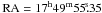 \hbox{${\rm RA} = 17^{\rm h}49^{\rm m}55\fs35$}