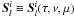 \hbox{$\vec{S}^{i}_l \equiv \vec{S}_l^{i} (\tau, \nu, \mu)$}