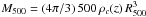 \hbox{$\Mv = (4\pi/3)\,500\,\rho_c(z)\,\Rv^3$}