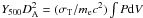 \hbox{$ Y_{500} D_{\rm A}^2 = (\sigma_{\rm T}/m_{\rm e} c^2)\int P {\rm d}V$}