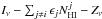 \hbox{$I_\nu - \sum_{j \ne i} \epsilon_j N_{\rm HI}^j -Z_\nu$}