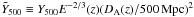 \hbox{$\Yscaled\equiv Y_{500} E^{-2/3}(z)(\Dang(z)/500\, {\rm Mpc})^2$}