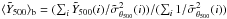 \hbox{$\langle \Yscaled\rangle_{\rm b} = (\sum_i \Yscaled(i)/\sigscaled^2(i))/(\sum_i 1/\sigscaled^2(i))$}