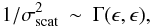 \appendix \setcounter{section}{2} \begin{eqnarray} 1/\sigma_{\rm scat}^2 &\sim& \Gamma(\epsilon,\epsilon) , \end{eqnarray}
