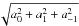 \hbox{$\sqrt{a_0^2+a_1^2+a_{-1}^2}$}