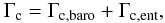$$ \Gamma_{\rm c} = \Gamma_{\rm c,baro} + \Gamma_{\rm c,ent} , $$