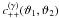 \hbox{$c^{(\gamma)}_{++}(\vartheta_1, \vartheta_2)$}