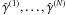 \hbox{$\gammagalobs^{(1)},\ldots,\gammagalobs^{(N)}$}