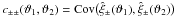\hbox{$c_{\pm\pm}(\vartheta_1, \vartheta_2) = {\rm Cov}\bigl(\est{\xi}_\pm(\vartheta_1),\est{\xi}_\pm(\vartheta_2)\bigr)$}