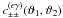 \hbox{$c^{(\epsilon \gamma)}_{\pm\pm}(\vartheta_1, \vartheta_2)$}