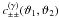 \hbox{$c^{(\gamma)}_{\pm\pm}(\vartheta_1, \vartheta_2)$}