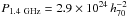 \hbox{$P_{\rm 1.4~GHz}=2.9 \times 10^{24}\,h_{70}^{-2}$}