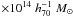 \hbox{$\times 10^{14}\;h_{70}^{-1}\;M_{\odot} \;$}