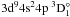 \hbox{$\rm 3d^{9}4s^24p\ ^3D_1^\circ$}