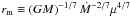 \hbox{$r_{\rm m}\equiv \left(GM\right)^{-1/7}\dot M^{-2/7} \mu^{4/7}$}