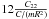 \hbox{$12\frac{C_{22}}{C/(mR^2)}$}