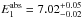 \hbox{$E_1^{\rm abs}=7.02^{+0.05}_{-0.02}$}