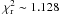 \hbox{$\chi^2_{\rm r}\sim 1.128$}
