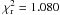 \hbox{$\chi^2_{\rm r}=1.080$}