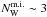 \hbox{$N_{\rm W}^{\rm m.i.}\sim 3$}