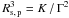 \hbox{$R_{\rm s,\,p}^3 = K \, / \, \Gamma^2$}