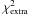 \hbox{$\chi^2_{\rm extra}$}