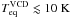 \hbox{$T_{\rm eq}^{\rm VCD}\lesssim 10\; \rm K$}