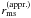 \hbox{$r^{\rm (appr.)}_{\rm ms}$}