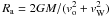 \hbox{$R_\mathrm{a} = 2GM/(v_\mathrm{o}^2 + v_\mathrm{W}^2)$}