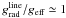 \hbox{$\gline/\geff \simeq 1$}
