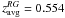 \hbox{$z^{RG}_{\rm avg}=0.554$}