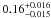 \hbox{$0.16_{-0.015}^{+0.016}$}