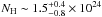 \hbox{$N_{\rm H}\sim1.5^{+0.4}_{-0.8} \times 10^{24}$}