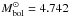 \hbox{$M_{\rm bol}^{\odot}=4.742$}