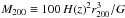 \hbox{${M}_{200} \equiv 100 \, {H(z)}^2 {r}_{200}^3/ {G}$}
