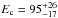 \hbox{${E}_{\rm c}=95^{+26}_{-17}$}