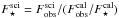 \hbox{$F_{\star}^{\rm sci} = F_{\rm obs}^{\rm sci} / (F_{\rm obs}^{\rm cal}/F_{\star}^{\rm cal})$}