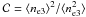 \hbox{$\mathcal{C} = \langle n_{\rm e3}\rangle ^2 / \langle n_{\rm e3}^2 \rangle $}