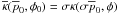 \hbox{$\overline{\kappa}(\overline{p}_0,\phi_0)=\sigma \kappa(\sigma{} \overline{p}_0,\phi{})$}