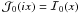 \hbox{$\mathcal{J}_0(i x) = \mathcal{I}_0(x)$}