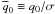 \hbox{$\overline{q}_0 \equiv q_0/\sigma{}$}