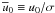 \hbox{$\overline{u}_0 \equiv u_0/\sigma{}$}