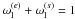 \hbox{$\omega_{\rm l}^{(e)} + \omega_{\rm l}^{(s)} = 1$}