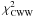 \hbox{$\chi^2_{\rm CWW}$}