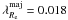 \hbox{$\lambda_{R_{\rm e}}^{\mathrm{maj}} = 0.018$}