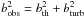 \hbox{$b^{2}_{\rm obs} = b^{2}_{\rm th} + b^{2}_{\rm turb}$}
