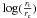 \hbox{$\log (\frac{r_{\rm t}}{r_{\rm c}})$}