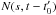 \hbox{$N(s,t-t'_0)$}